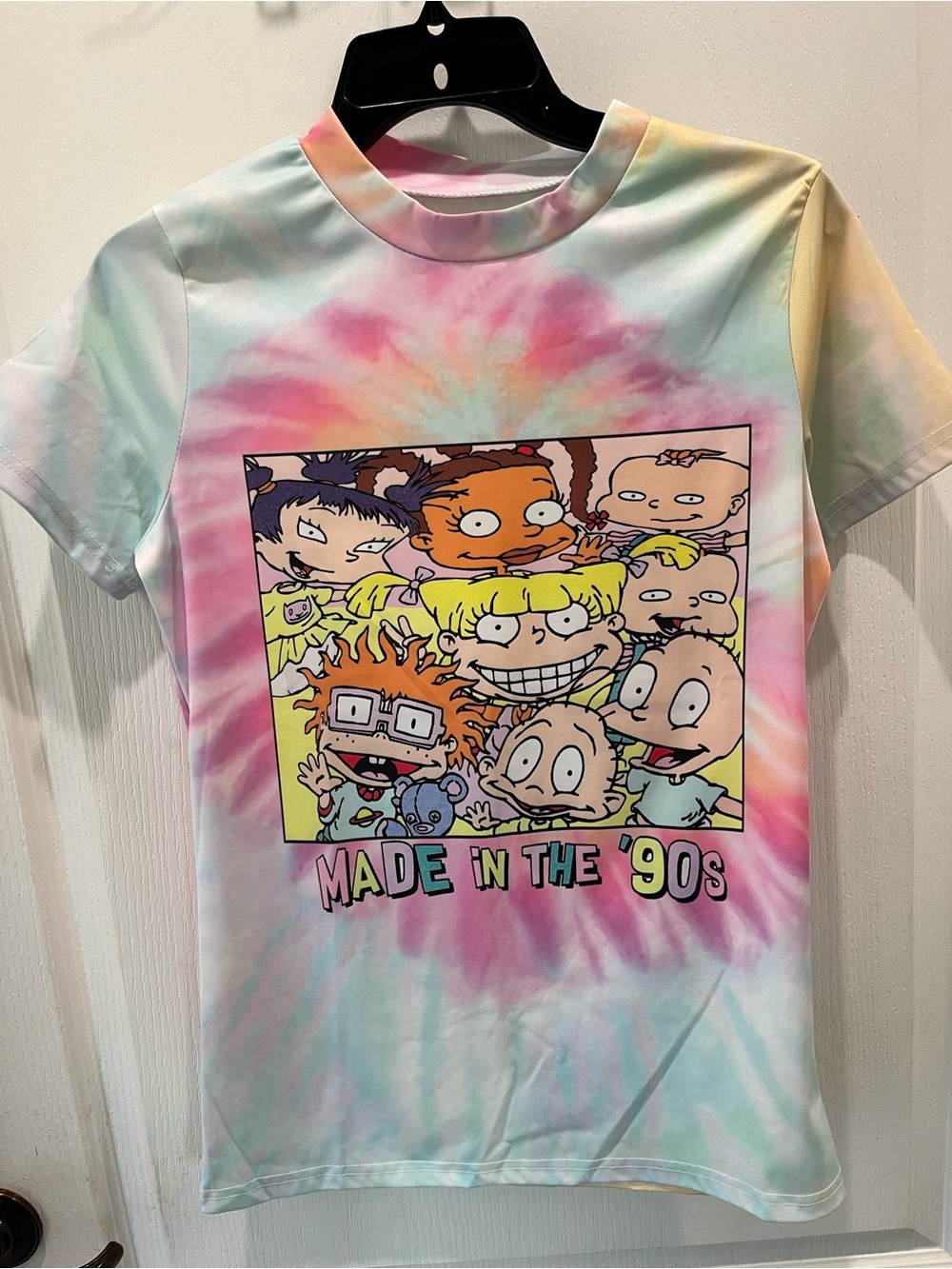 Tie-Dye 'Made in the '90s' Short Sleeve Tee - Pastel Multicolor
